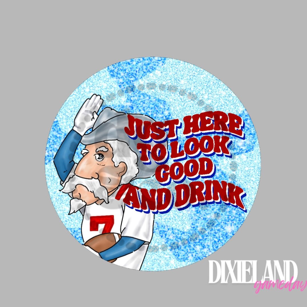 Ole Miss Rebels Just Here To Look Good And Drink Colonel Reb Pin