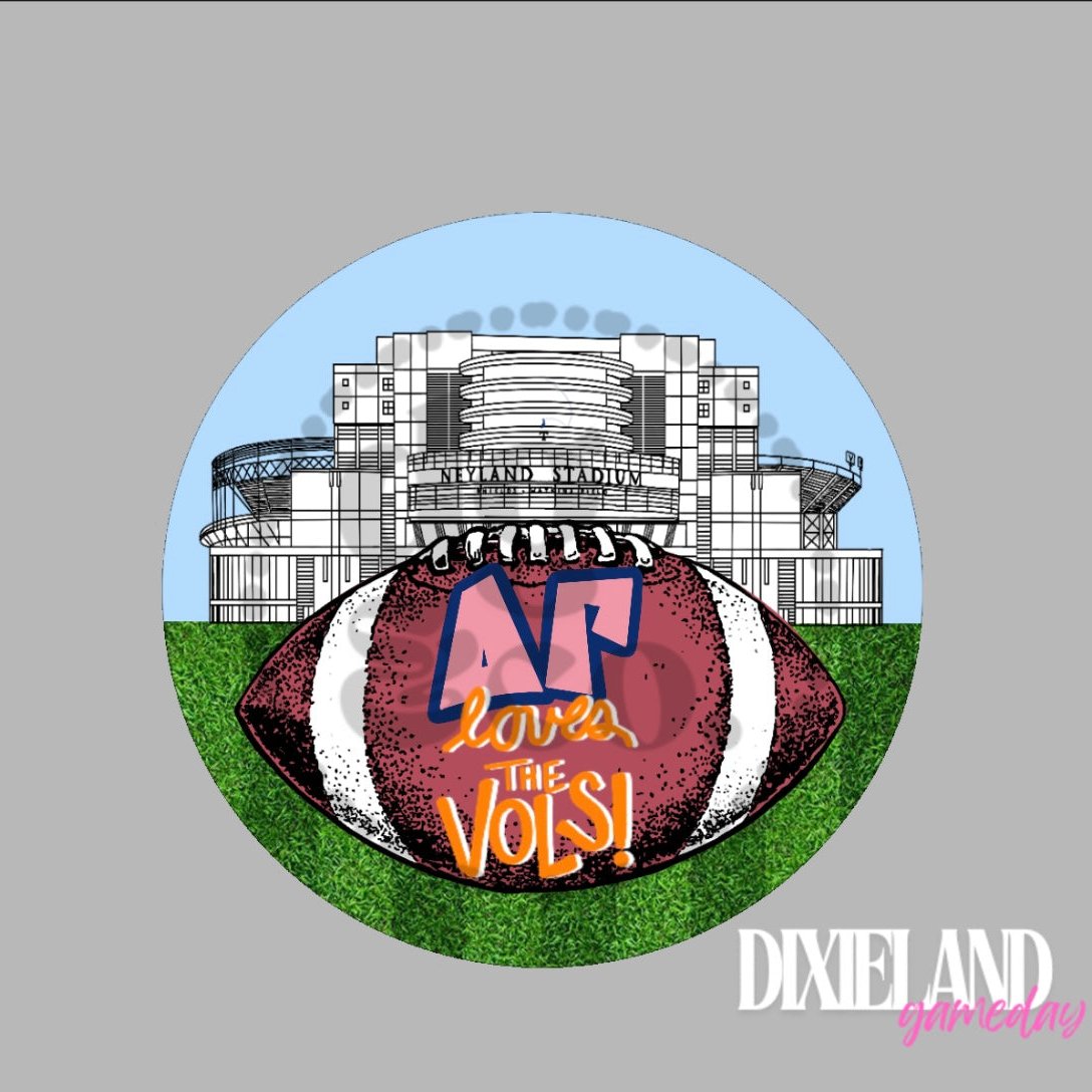 Delta Gamma Loves The Vols! Neyland Stadium Football Pin