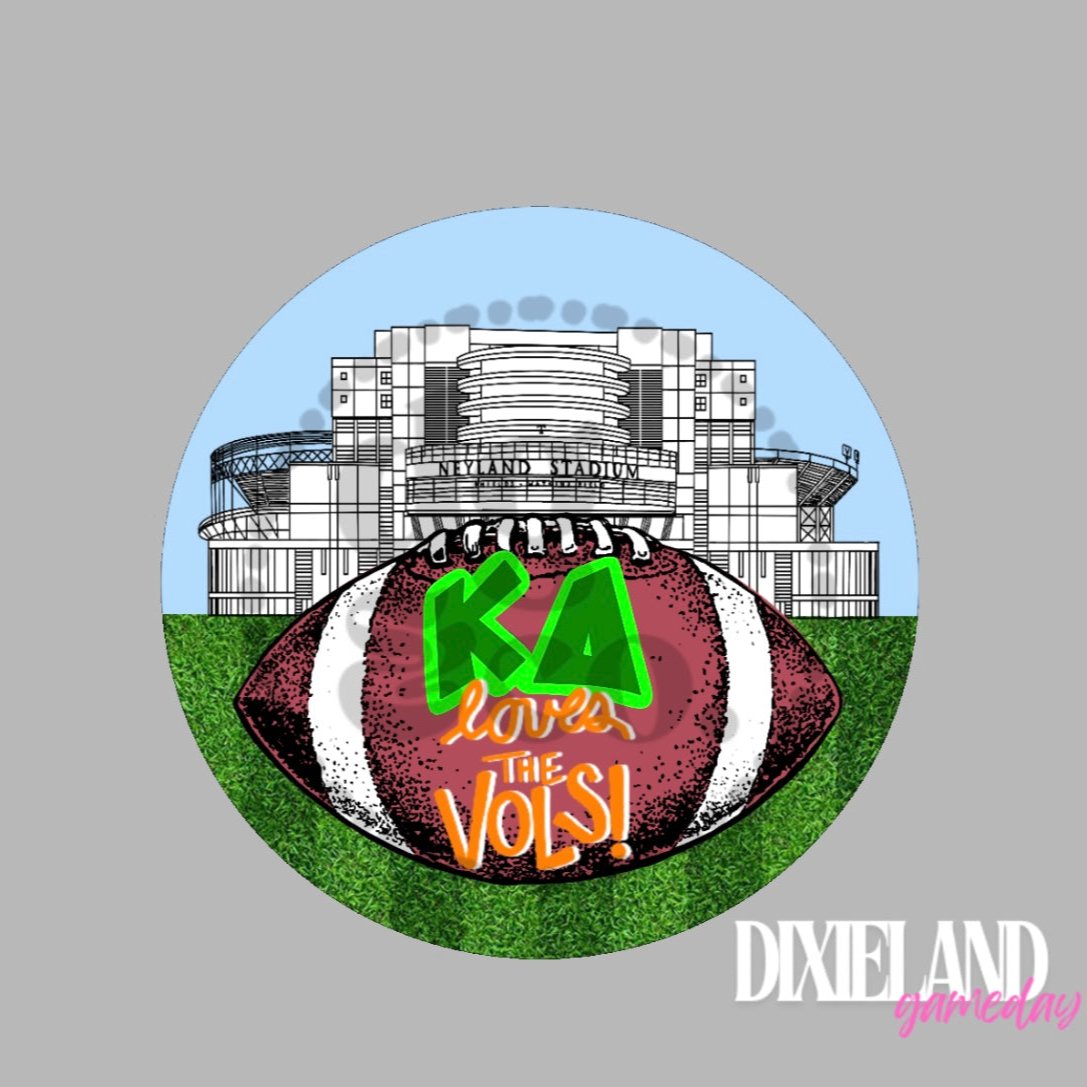 Kappa Delta Loves The Vols! Neyland Stadium Football Pin