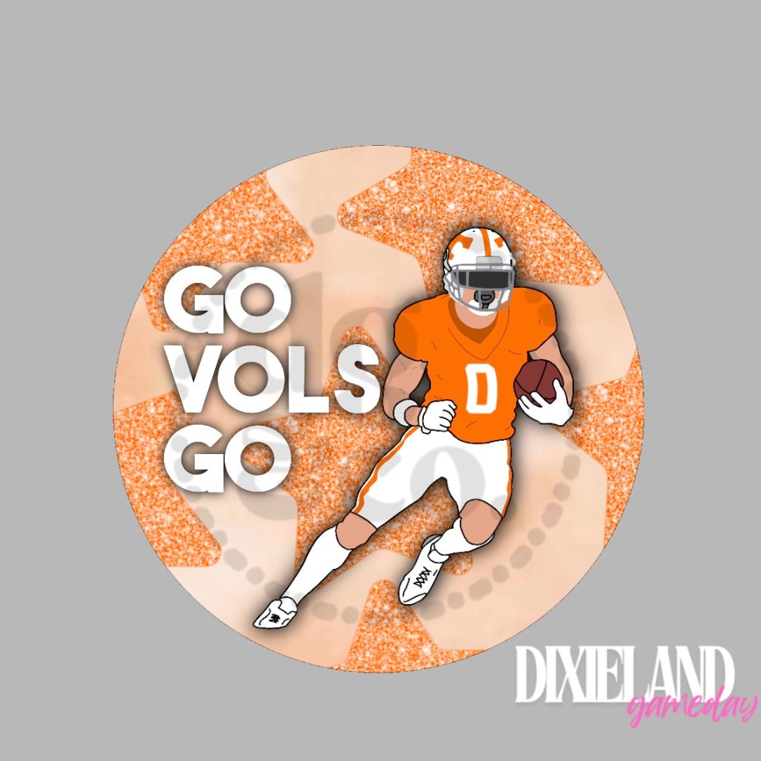 Tennessee Volunteers Football Player Go Vols Go Pin