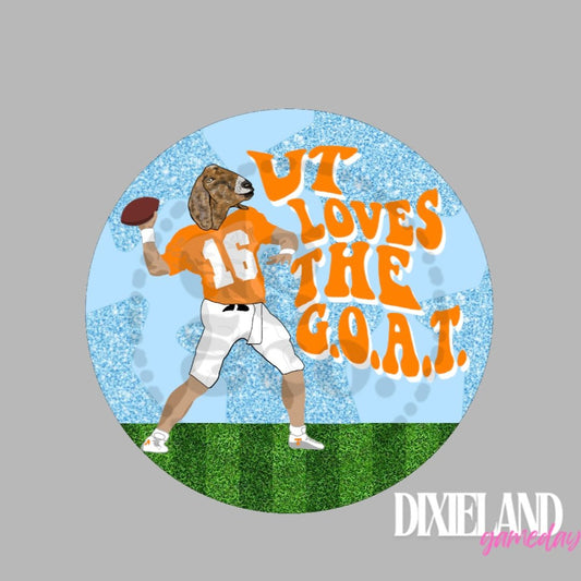 Tennessee Volunteers UT Loves The G.O.A.T. Pin