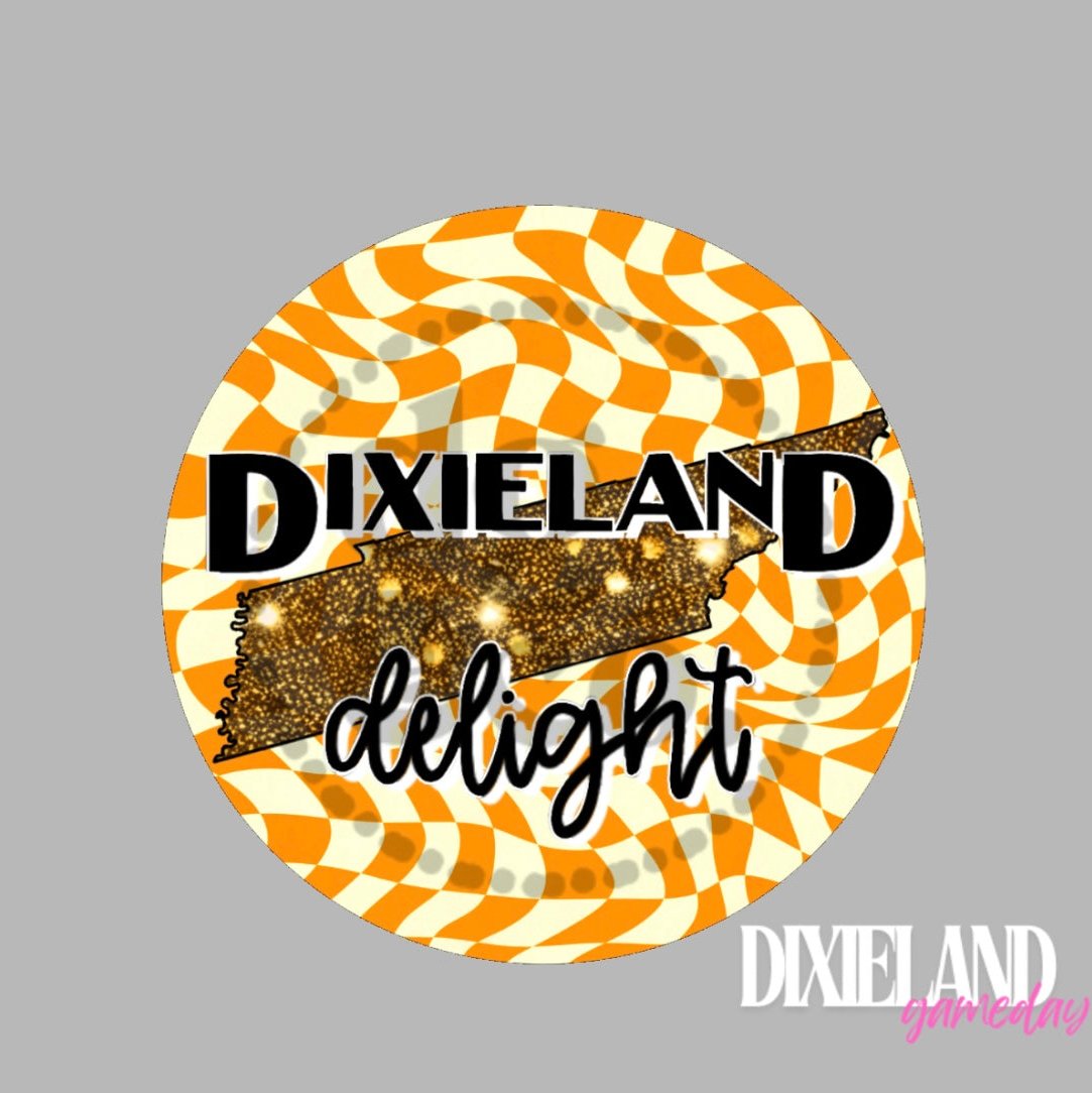 Tennessee Volunteers Checkerboard Dixieland Delight Pin