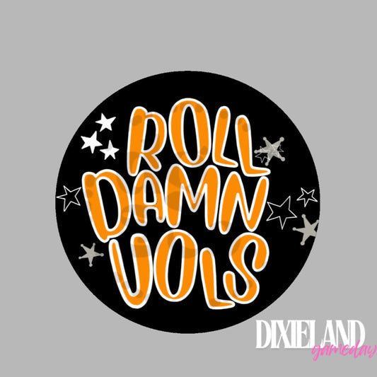 Tennessee Volunteers Roll Damn Vols Pin