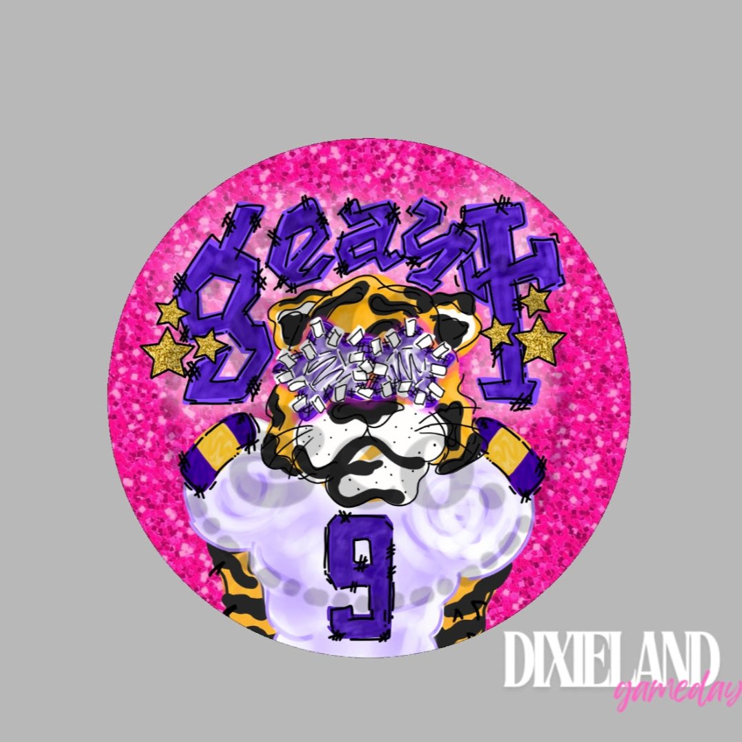 LSU Tigers Geaux Tiger Mascot Pin