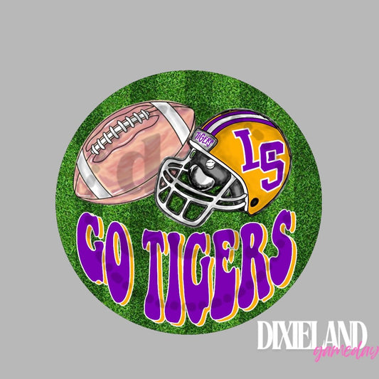 LSU Tigers Go Tigers Field Pin