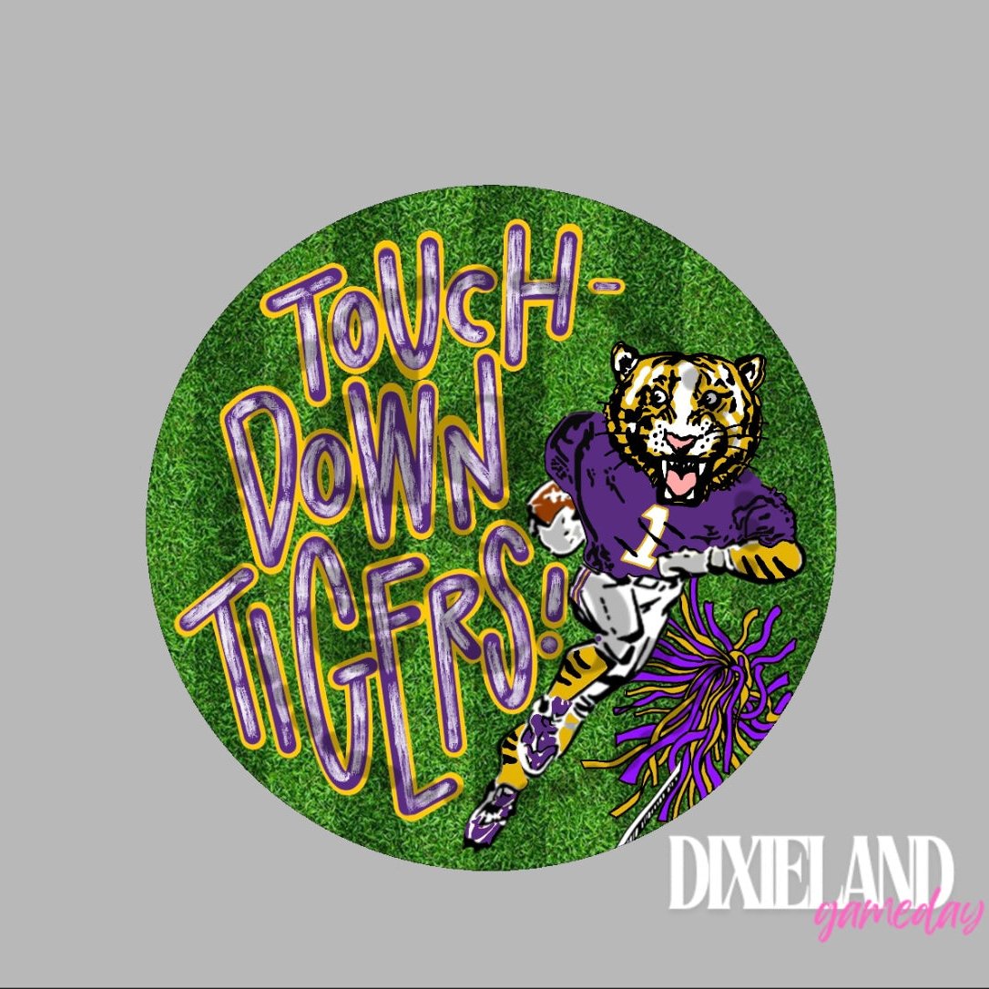 LSU Tigers Touchdown Tigers Field Pin