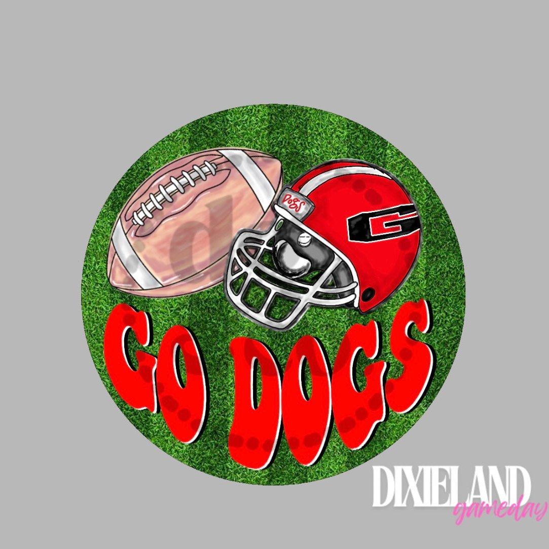 Georgia Bulldogs Go Dogs Field Pin