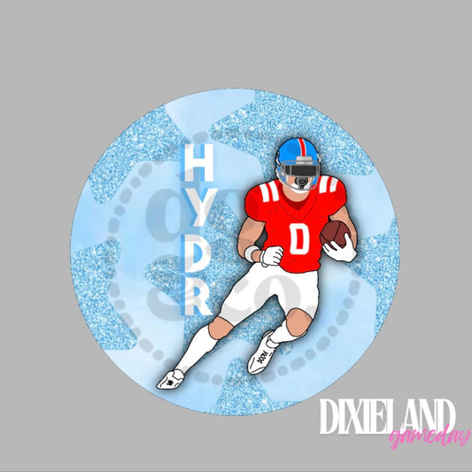 Ole Miss Rebels Blue HYDR Football Player Pin