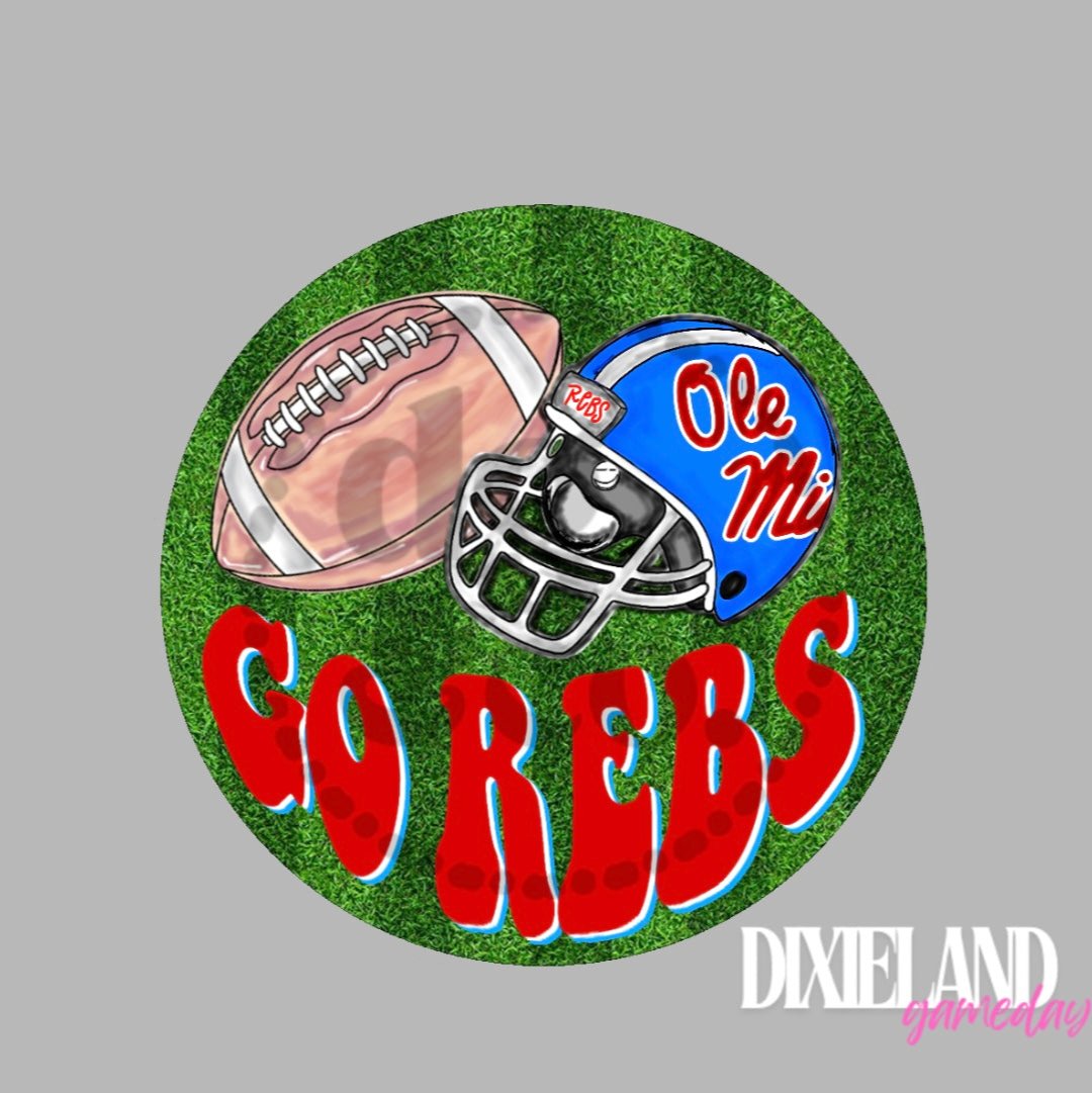 Ole Miss Rebels Go Rebs Field Pin