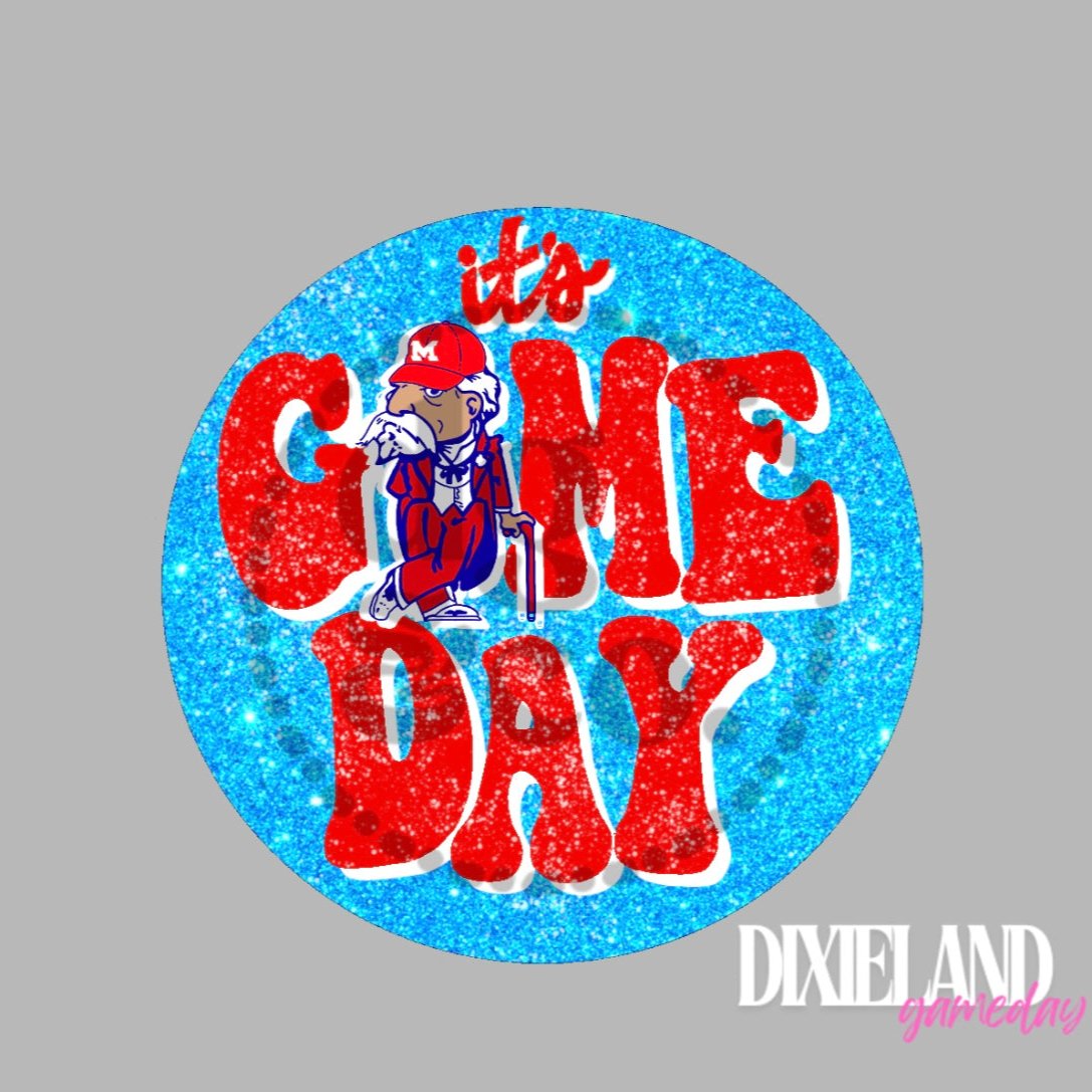 Ole Miss Rebels It's Game Day Colonel Reb Mascot Pin