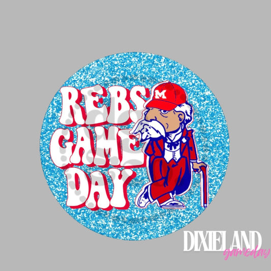 Ole Miss Rebels Rebs Game Day Colonel Reb Pin