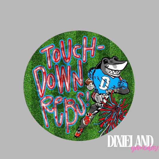 Ole Miss Rebels Touchdown Rebs! Field Pin