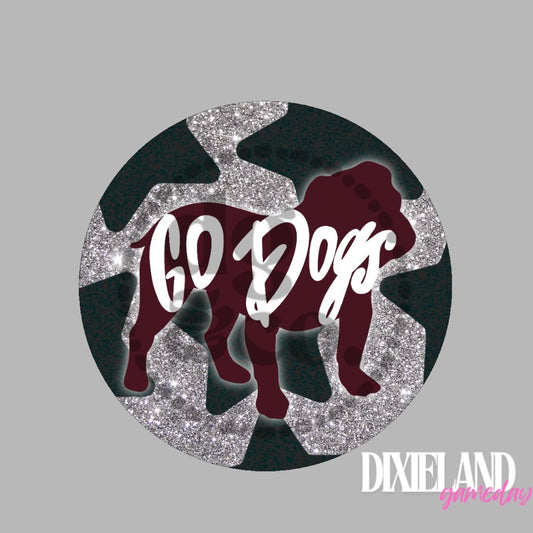 Mississippi State Bulldogs Go Dogs With Stars Pin