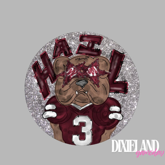 Mississippi State Bulldogs Bulldog Mascot Hail Pin