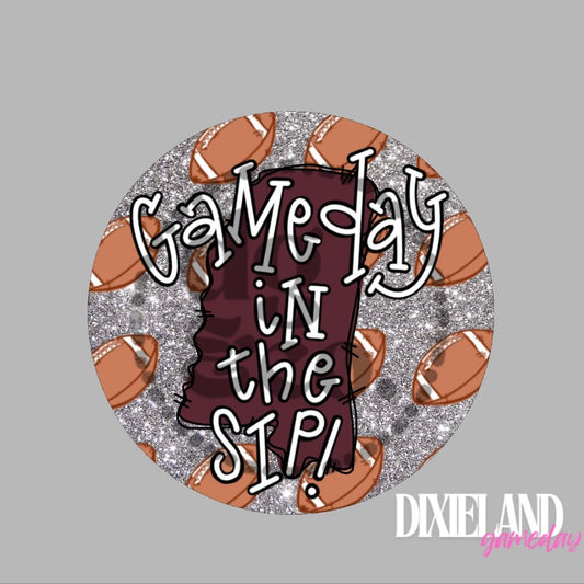 Mississippi State Bulldogs Gameday In The Sip! Football Pin