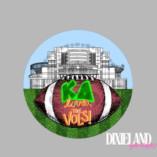 Kappa Delta Loves The Vols! Neyland Stadium Football Pin