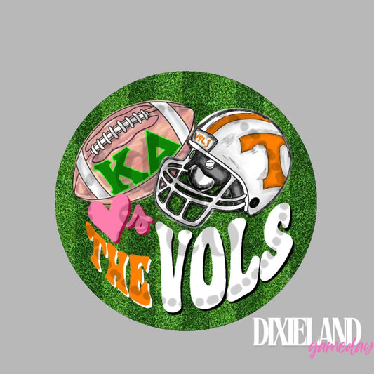 Kappa Delta Loves The Vols Helmet & Field Pin