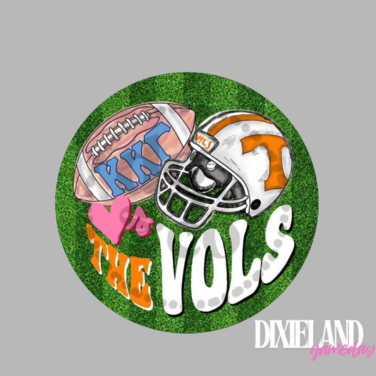 Kappa Kappa Gamma Loves The Vols Helmet & Field Pin