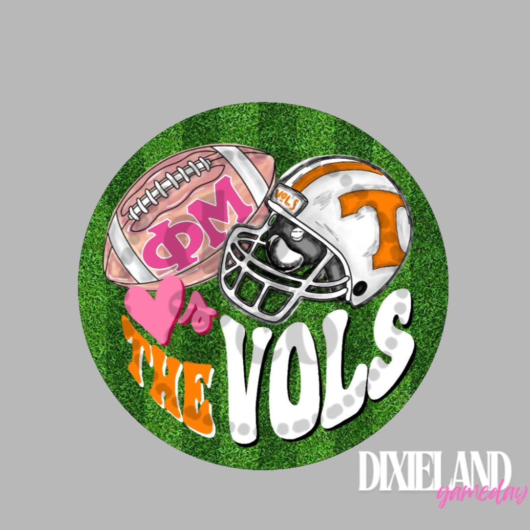 Phi Mu Loves The Vols Helmet & Field Pin