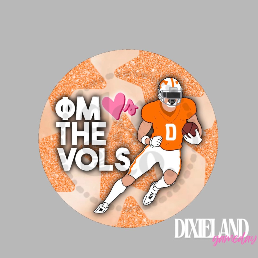 Phi Mu Loves The Vols Football Player Pin