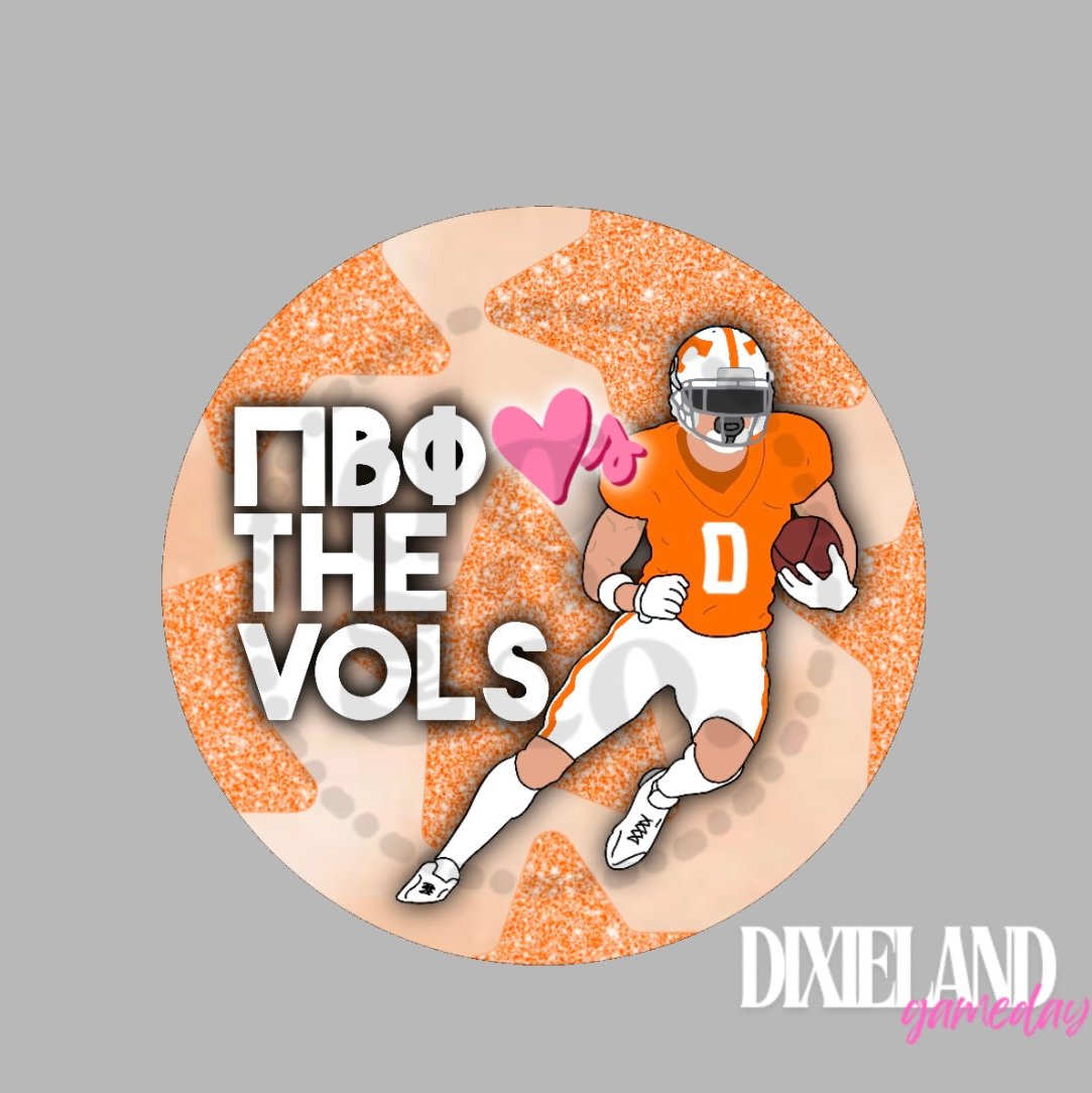 Pi Beta Phi Loves The Vols Football Player Pin