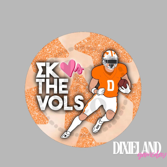 Sigma Kappa Loves The Vols Football Player Pin