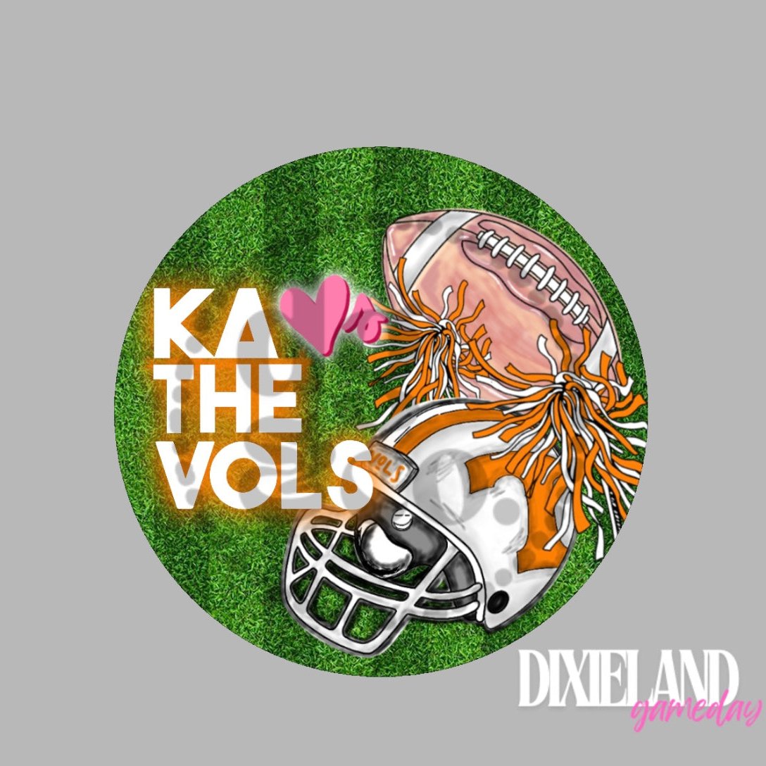 Kappa Delta Loves The Vols Football, Shakers & Field Pin