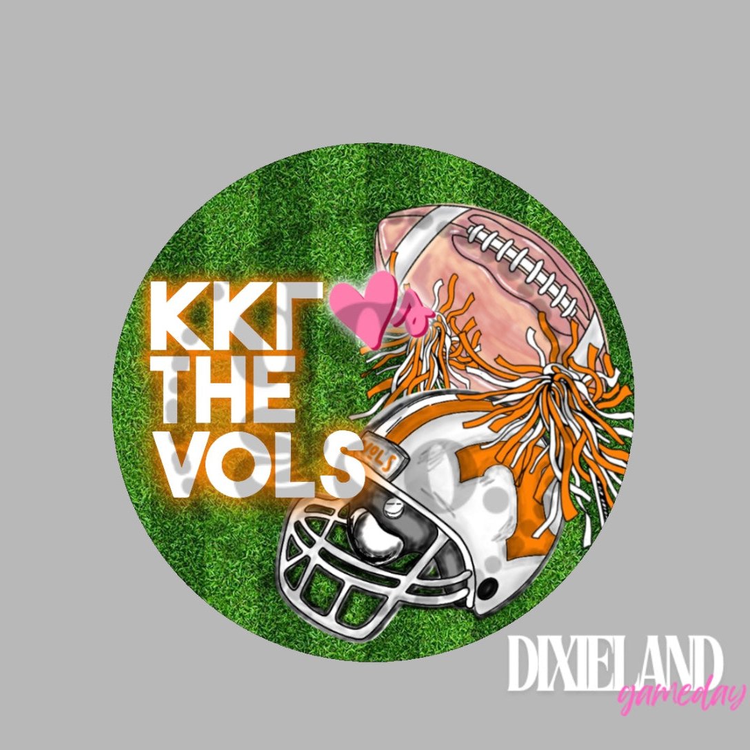 Kappa Kappa Gamma Loves The Vols Football, Shakers & Field Pin