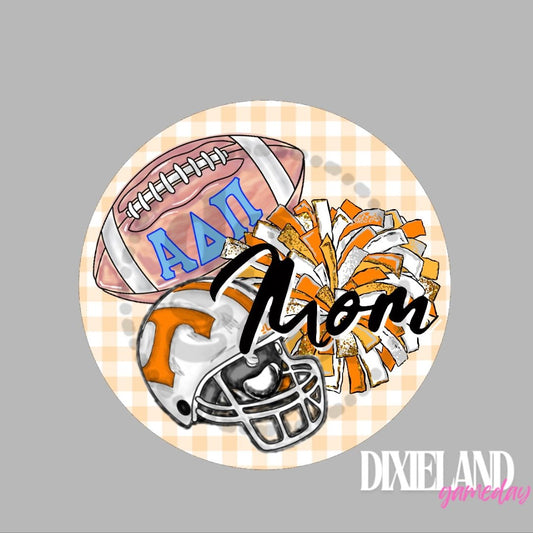 Alpha Delta Pi Mom Football & Helmet Pin