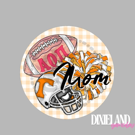 Alpha Omicron Pi Mom Football & Helmet Pin