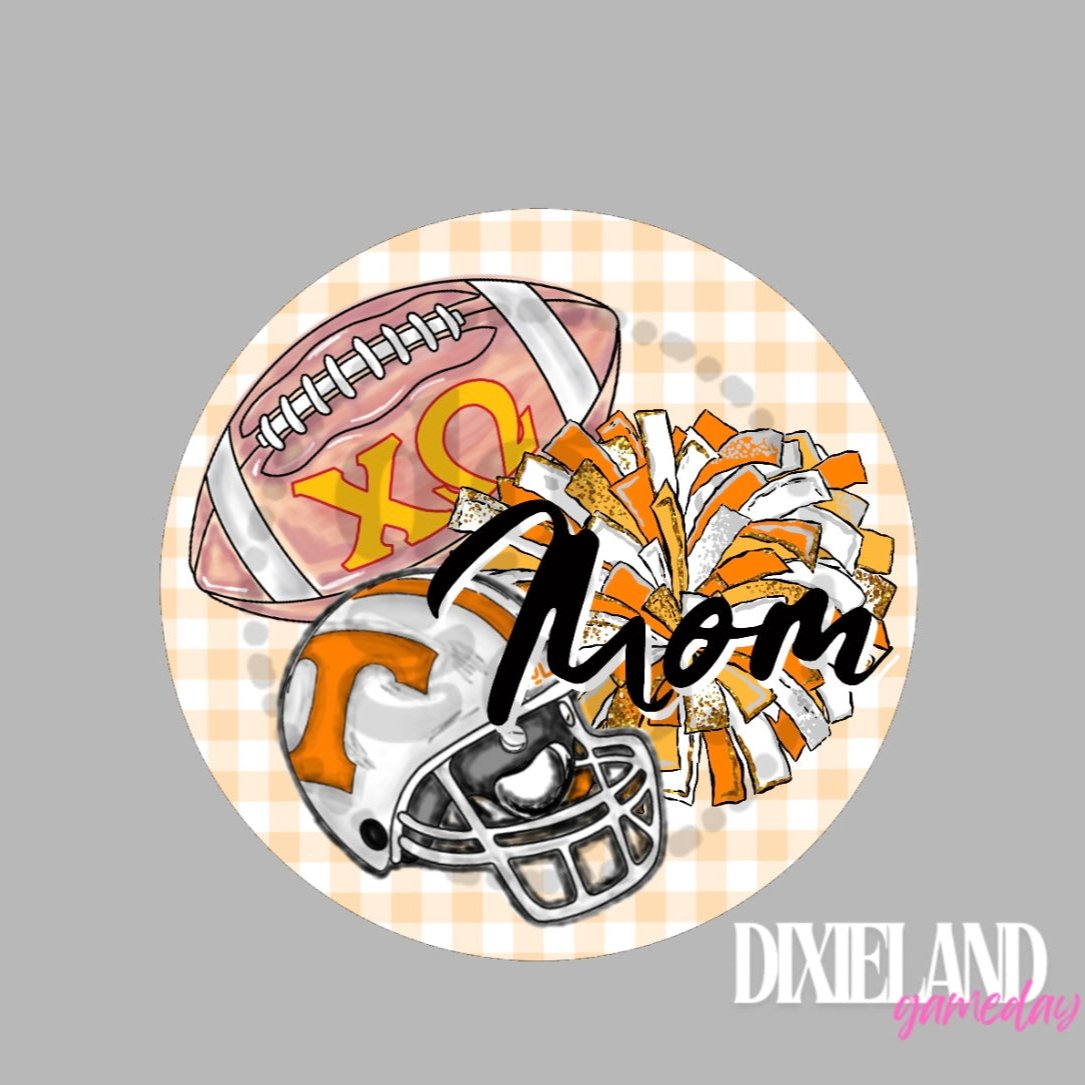 Chi Omega Mom Football & Helmet Pin