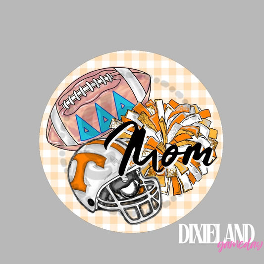 Delta Delta Delta Mom Football & Helmet Pin