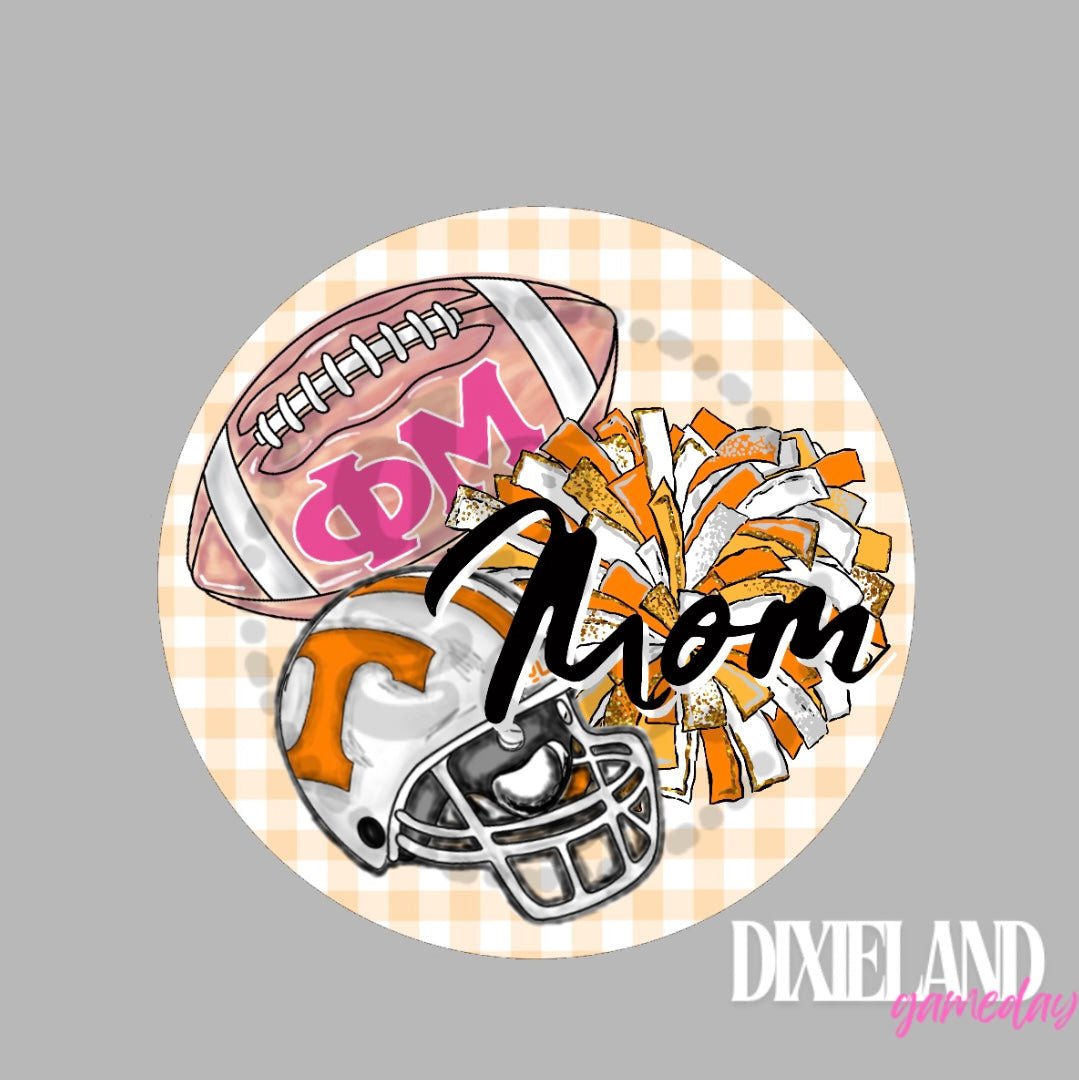 Phi Mu Mom Football & Helmet Pin