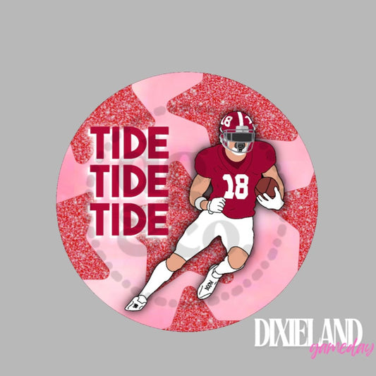 Alabama Crimson Tide Football Player Tide Tide Tide Pin